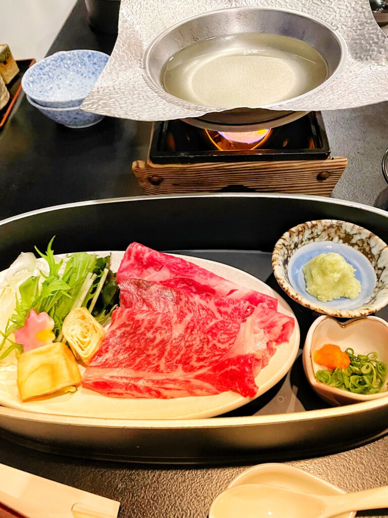 静岡牛の山葵しゃぶしゃぶ